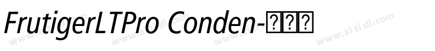 FrutigerLTPro Conden字体转换